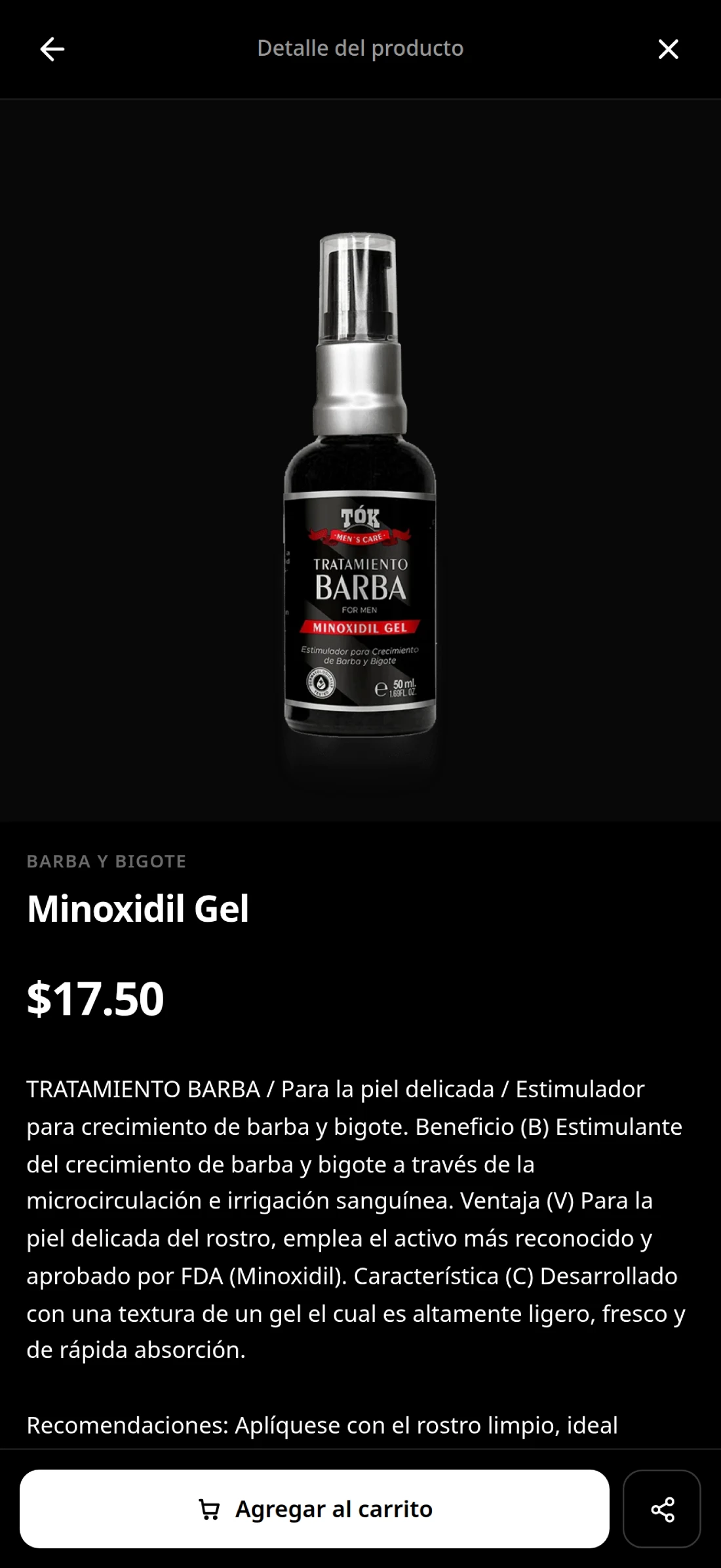 Ficha de producto con galería y botón de WhatsApp