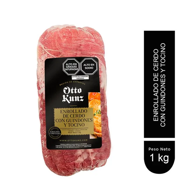 ENROLLADO DE CERDO CON GUINDON Y TOCINO OTTO KUNZ 1 KG