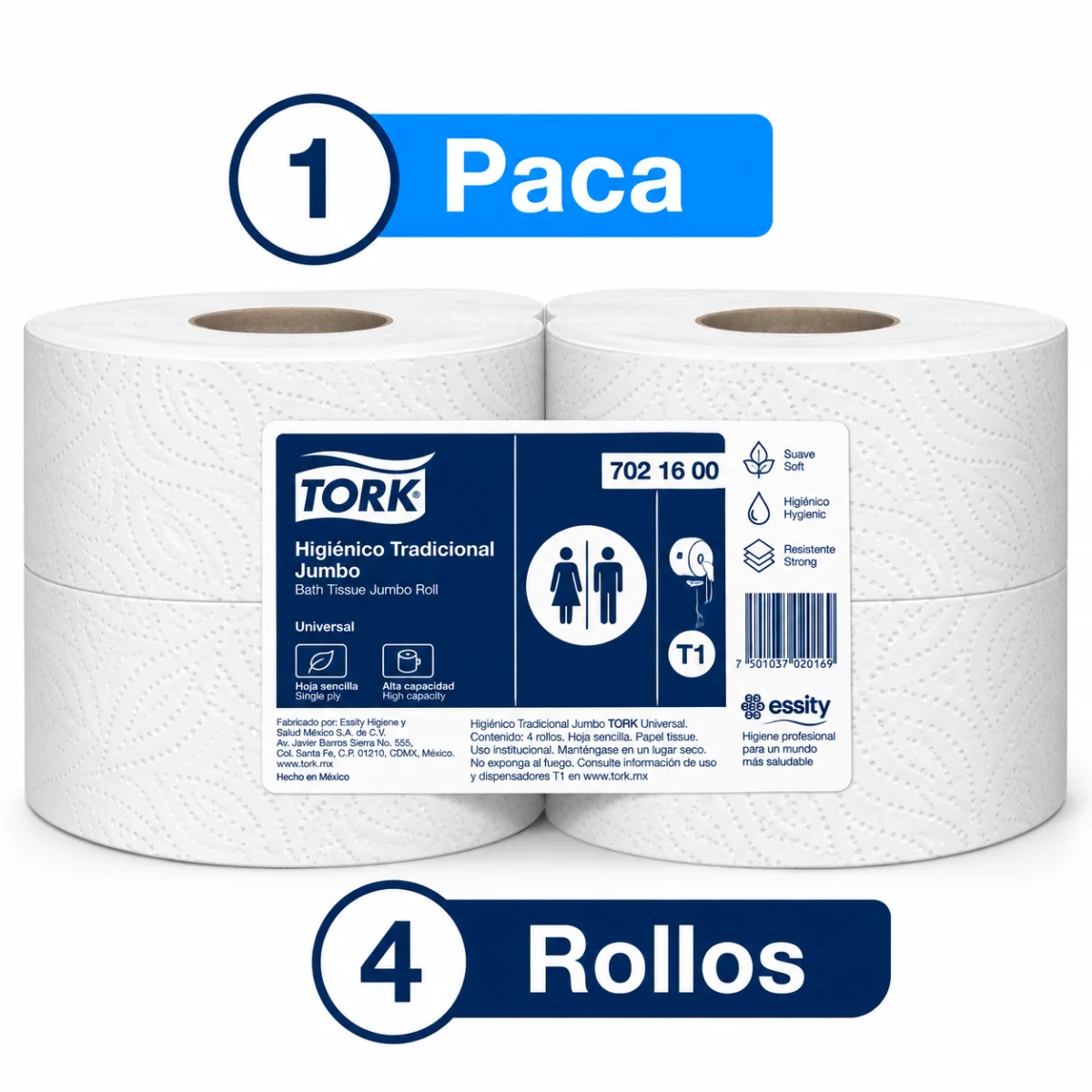 PAPEL HIGIEN. FAMILIA 250M X 4U