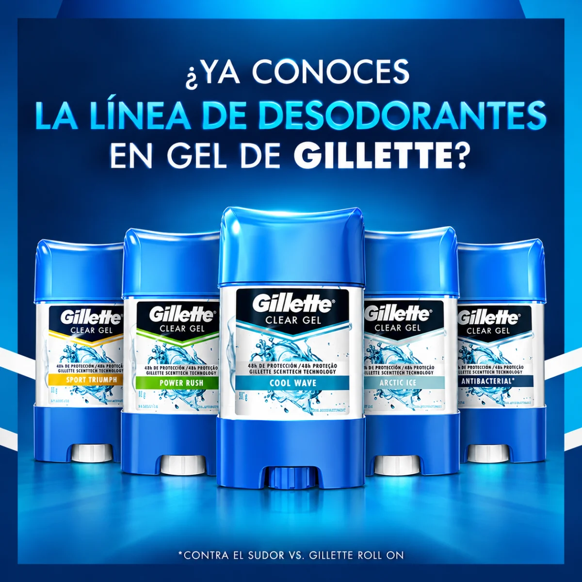 DESODORANTES GILLETTE GEL