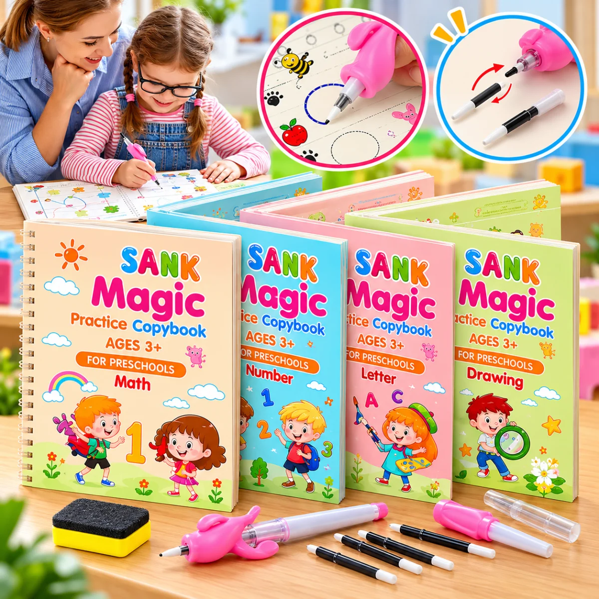 SET LIBROS MONTESSORI X 4