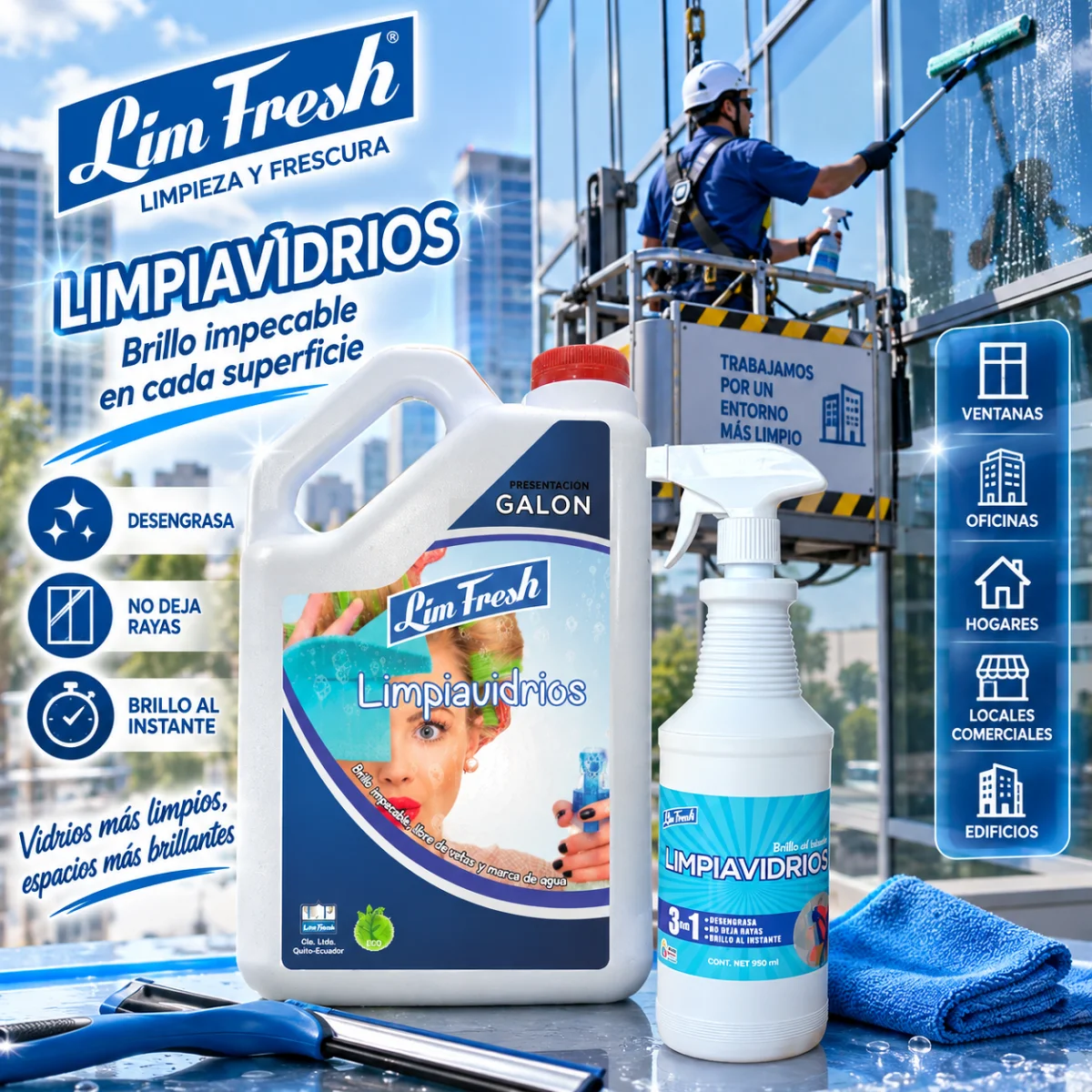 LIMPIA VIDRIOS