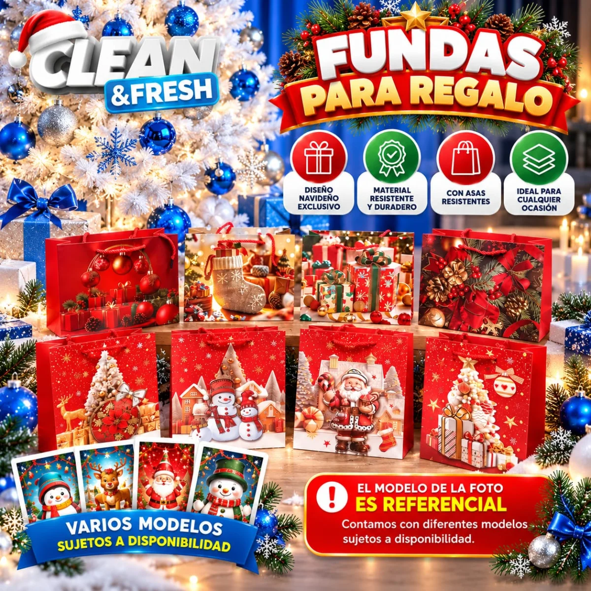 FUNDAS NAVIDENAS DE REGALO