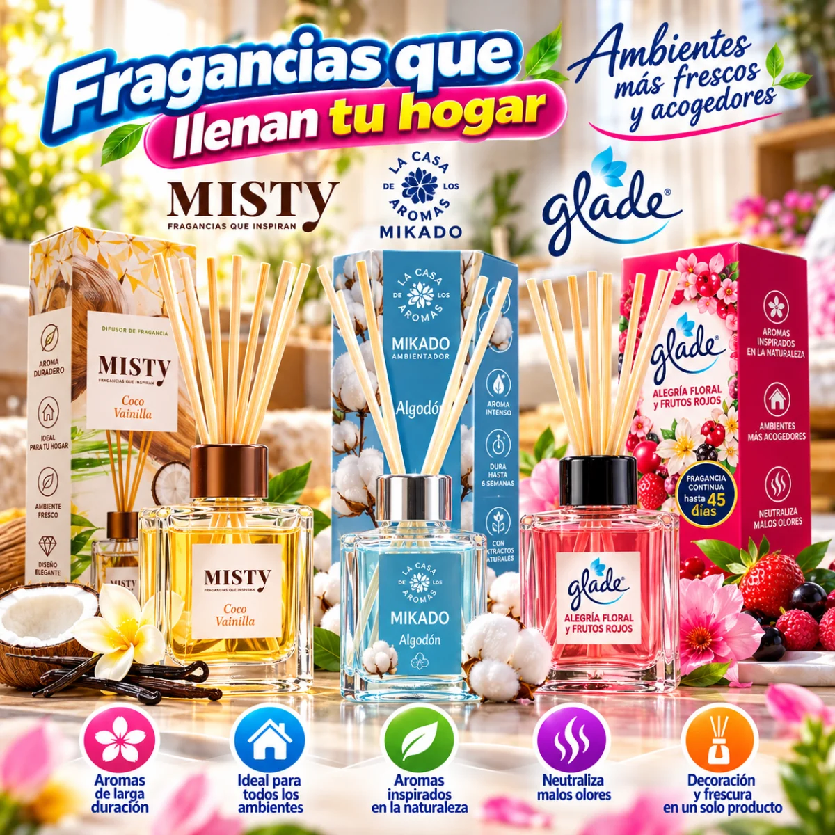 VARITAS DIFUSORAS DE AROMA