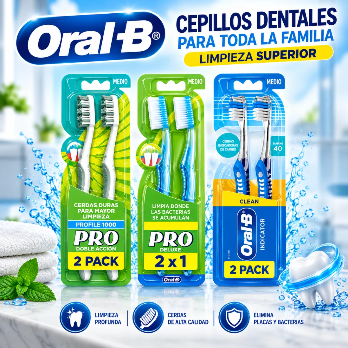 CEPILLOS DENTAL: PRO Y ORAL B
