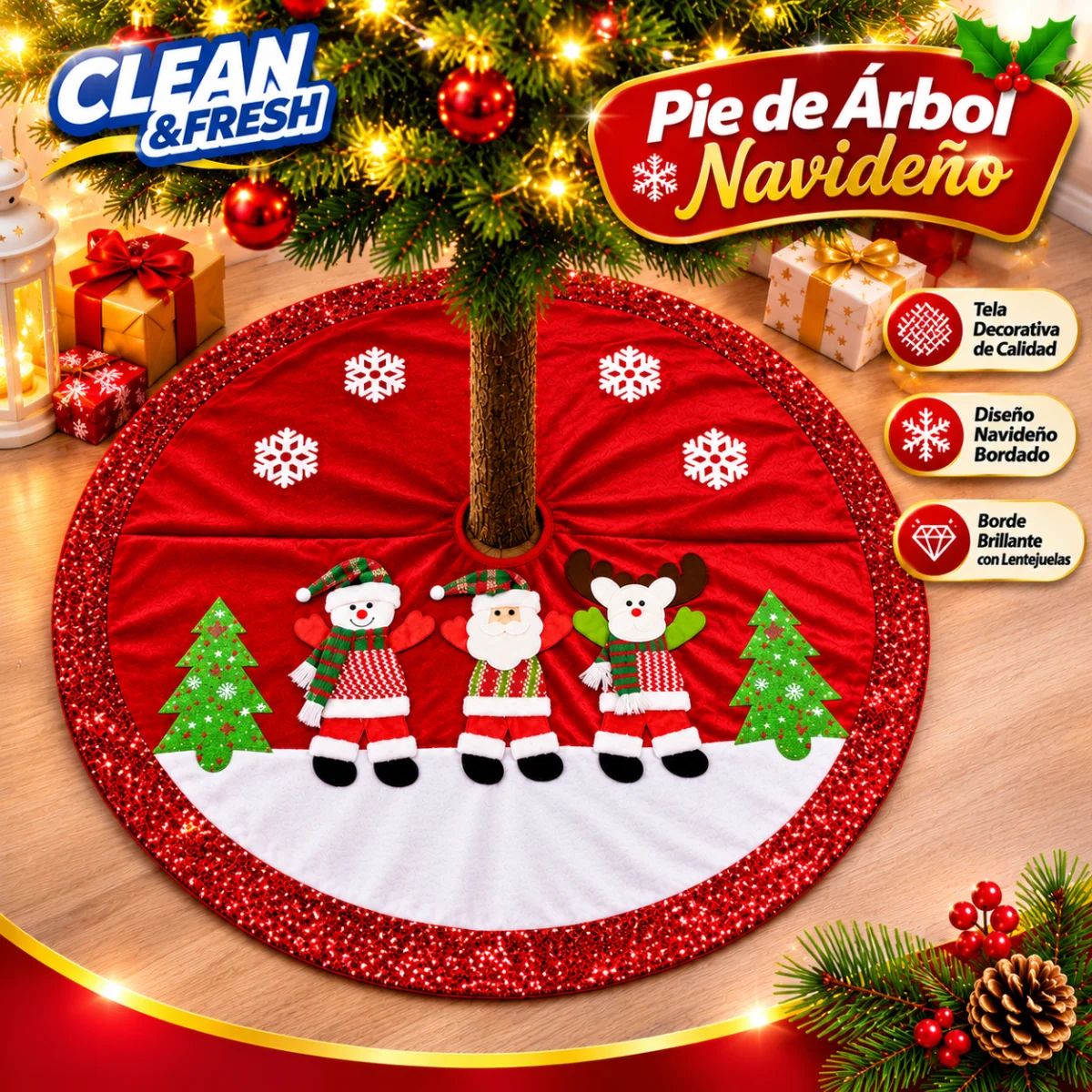 PIE DE ARBOL NAVIDENO