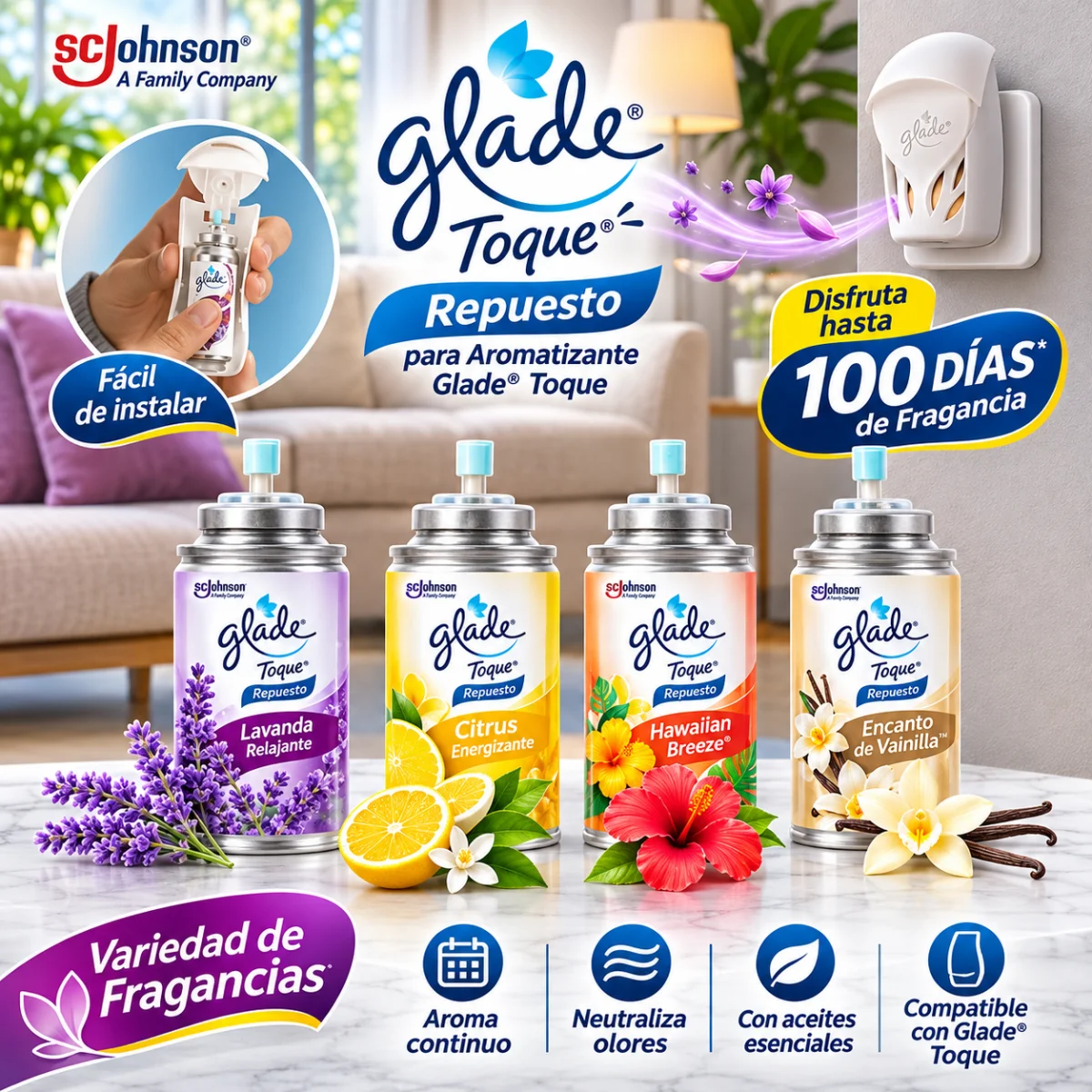 REPUESTO GLADE TOQUE