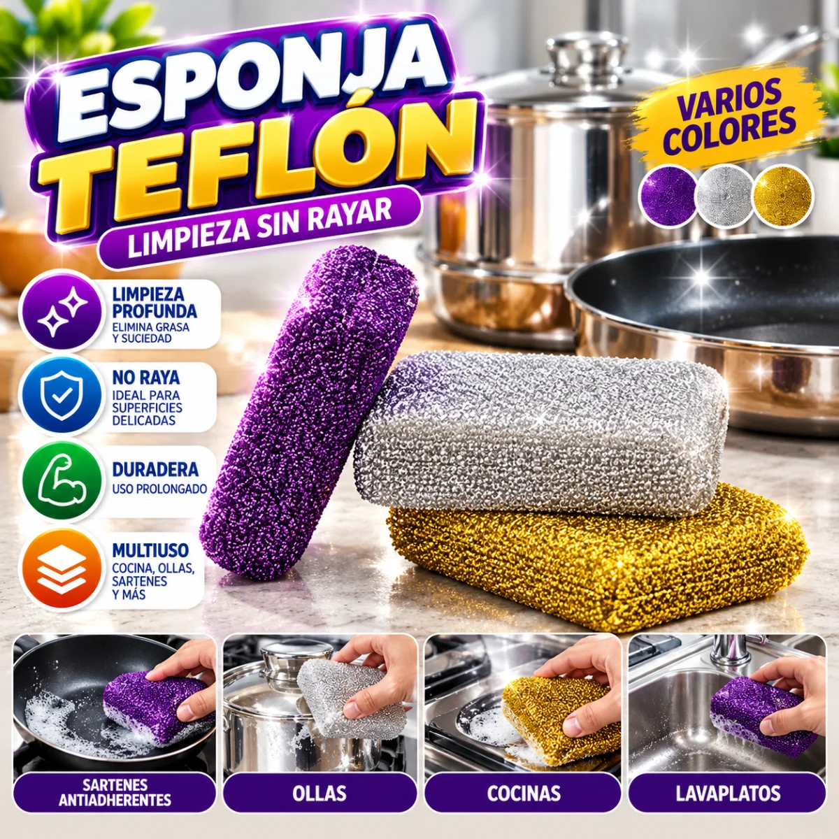 ESPONJA PARA TEFLON