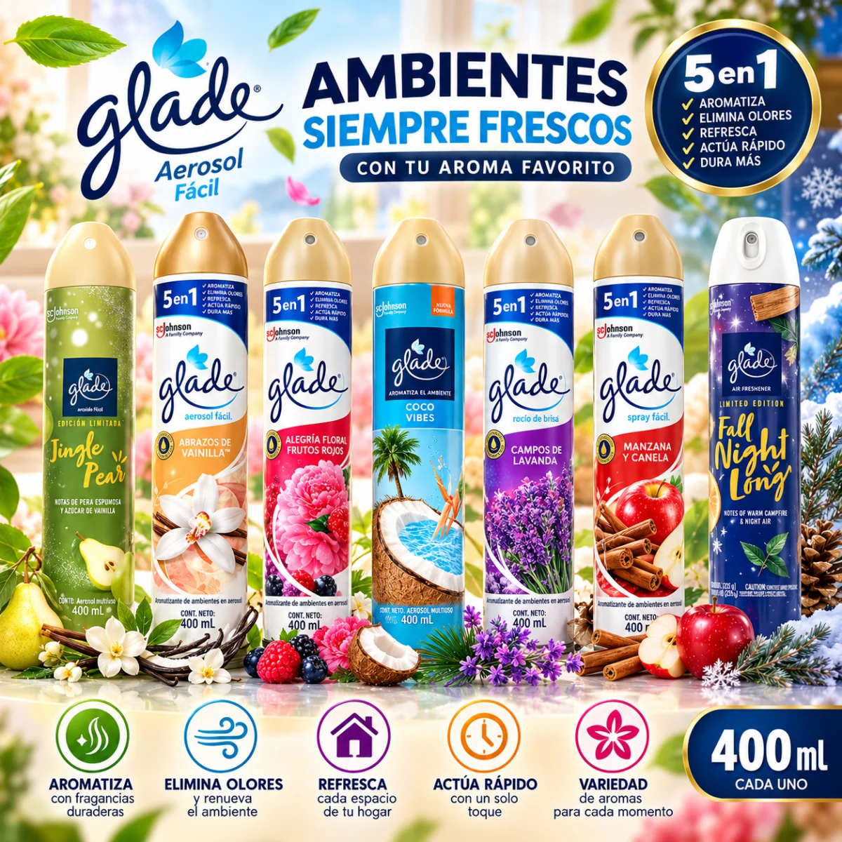 AROMATIZANTE SPRAY GLADE