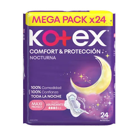 TOALLA KOTEX NOCTURNA X 24