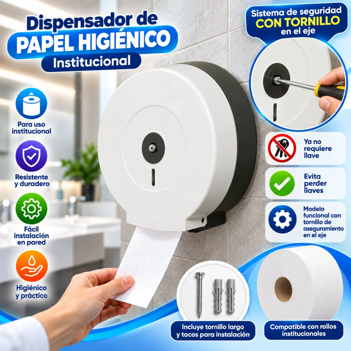 DISPENSADOR PAPEL ECONOMICO