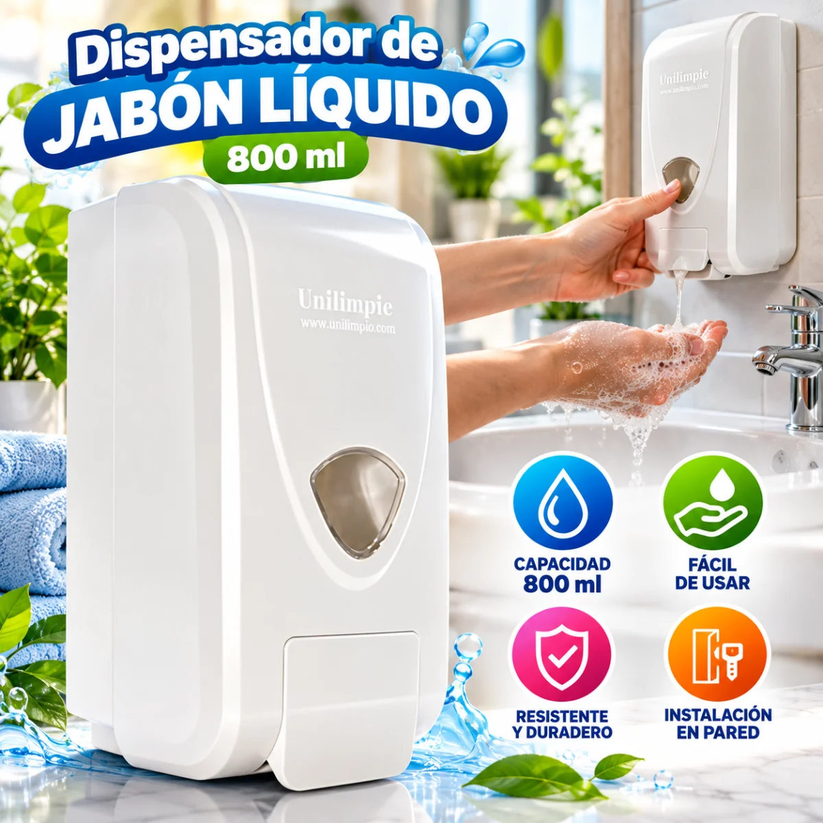 DISPENSADOR DE JABON 800 ML