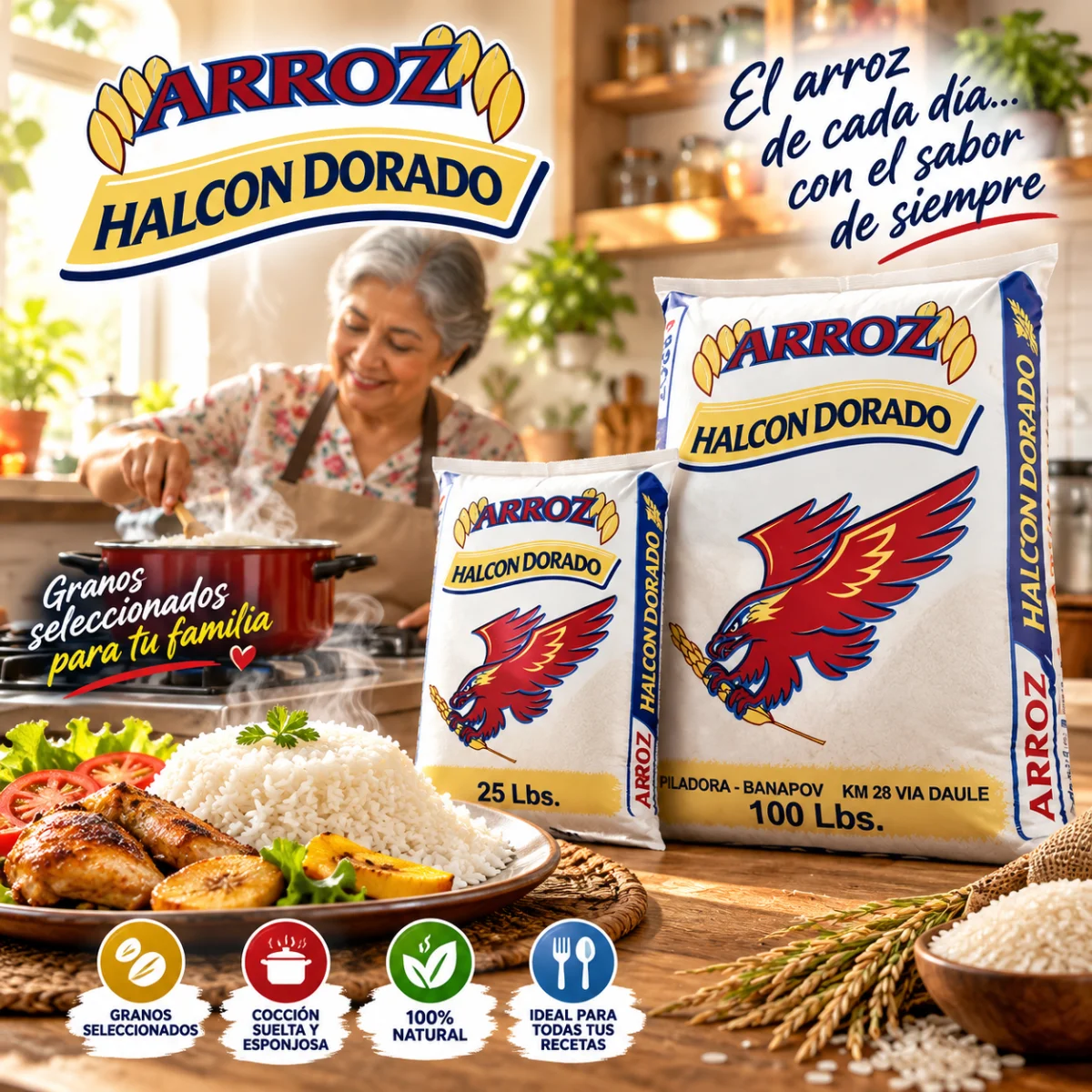 ARROZ HALCÓN DORADO