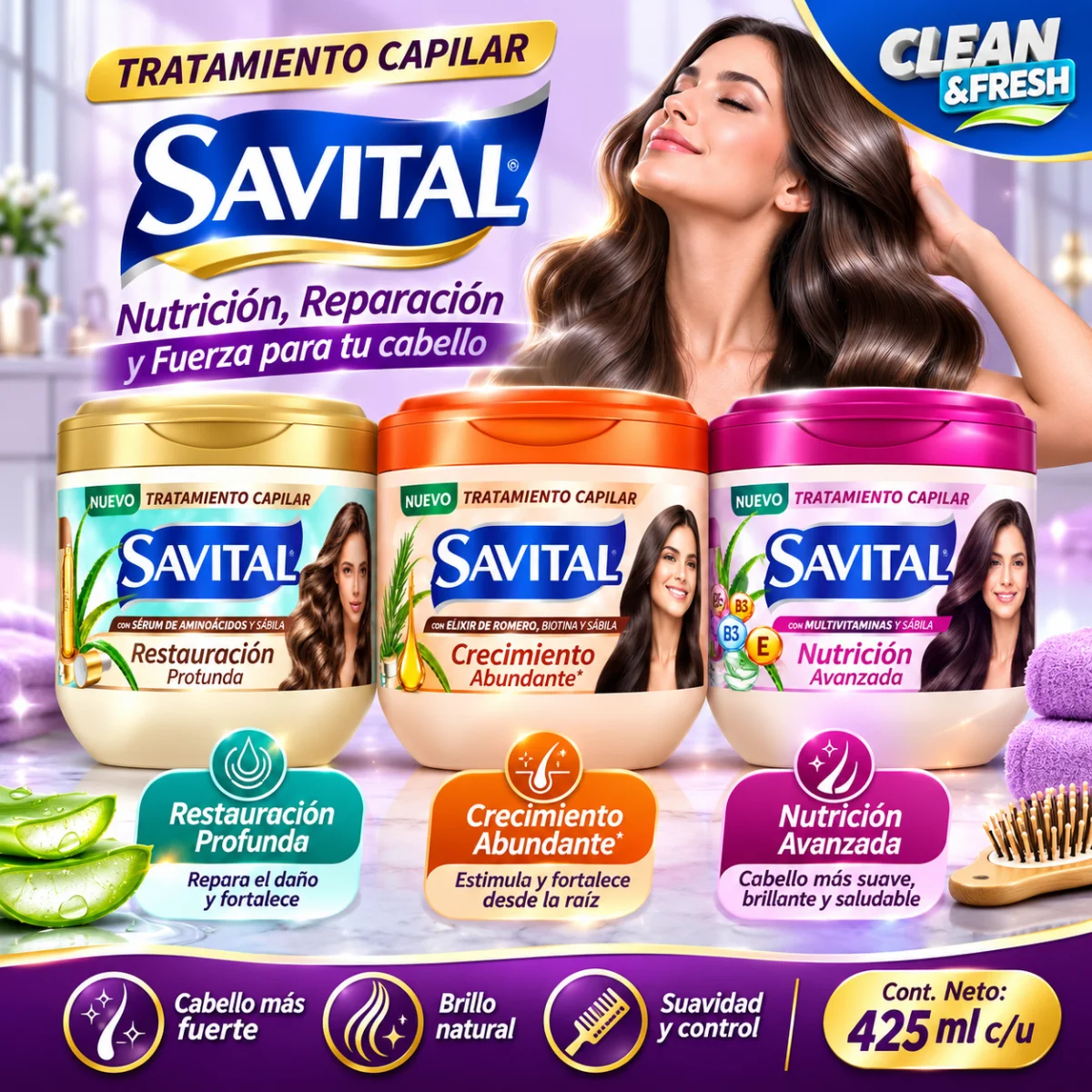 TRATAMIENTO CAPILAR SAVITAL 425ML