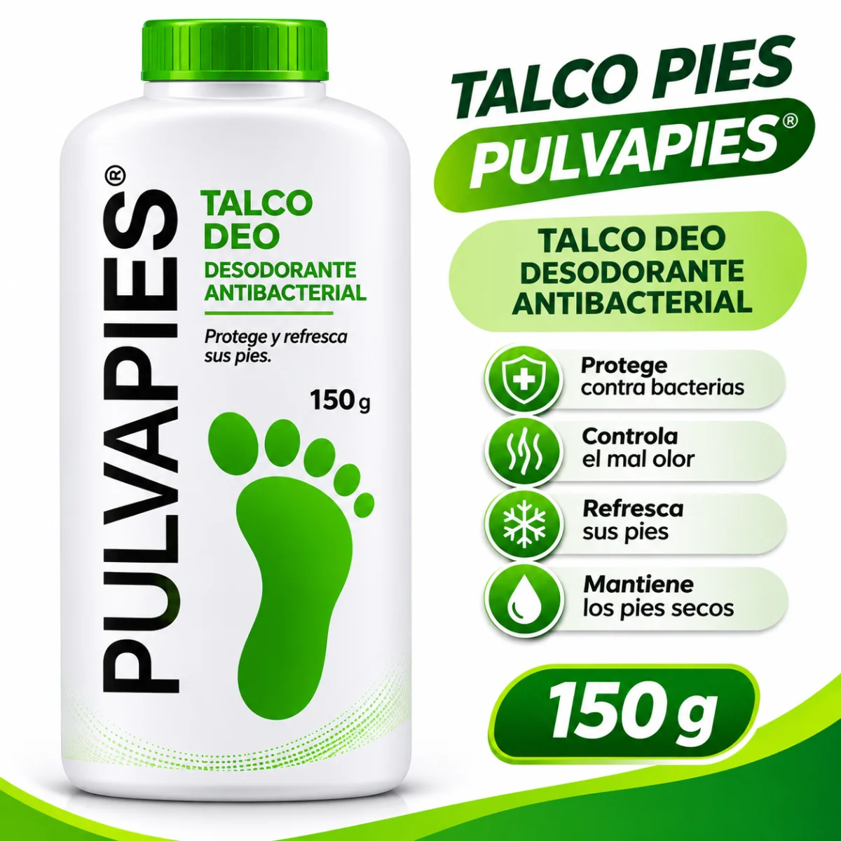 TALCO DEO 150GR PULVAPIES