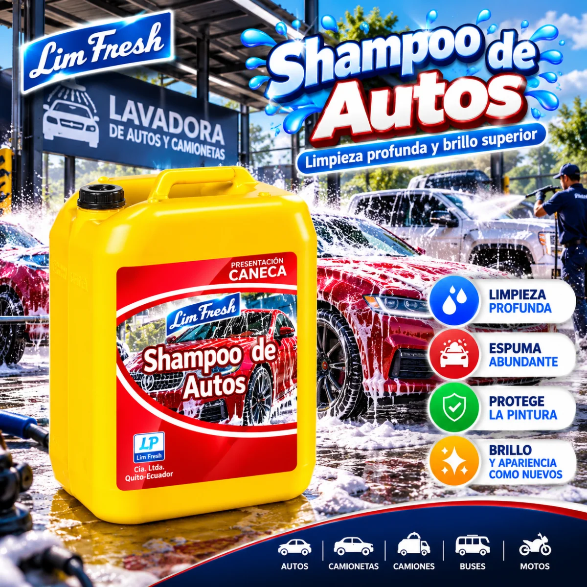 SHAMPOO DE AUTOS CANECA