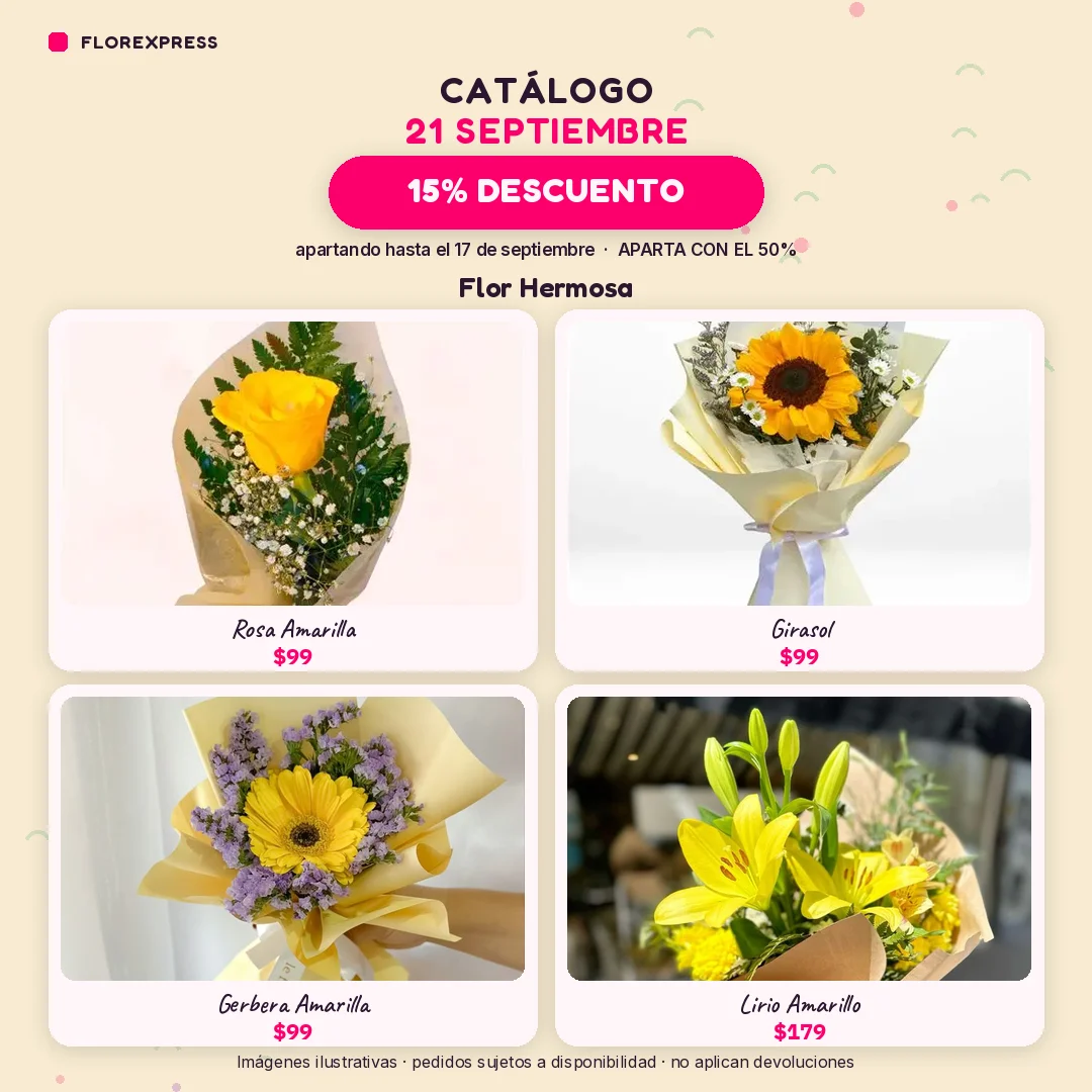 Flor hermosa para regalar