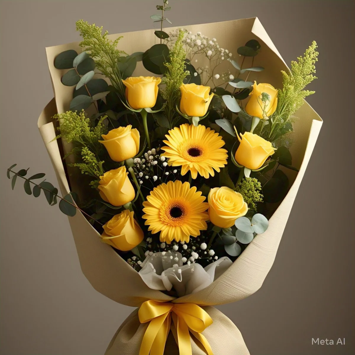 Bouquet de Rosas con Gerberas