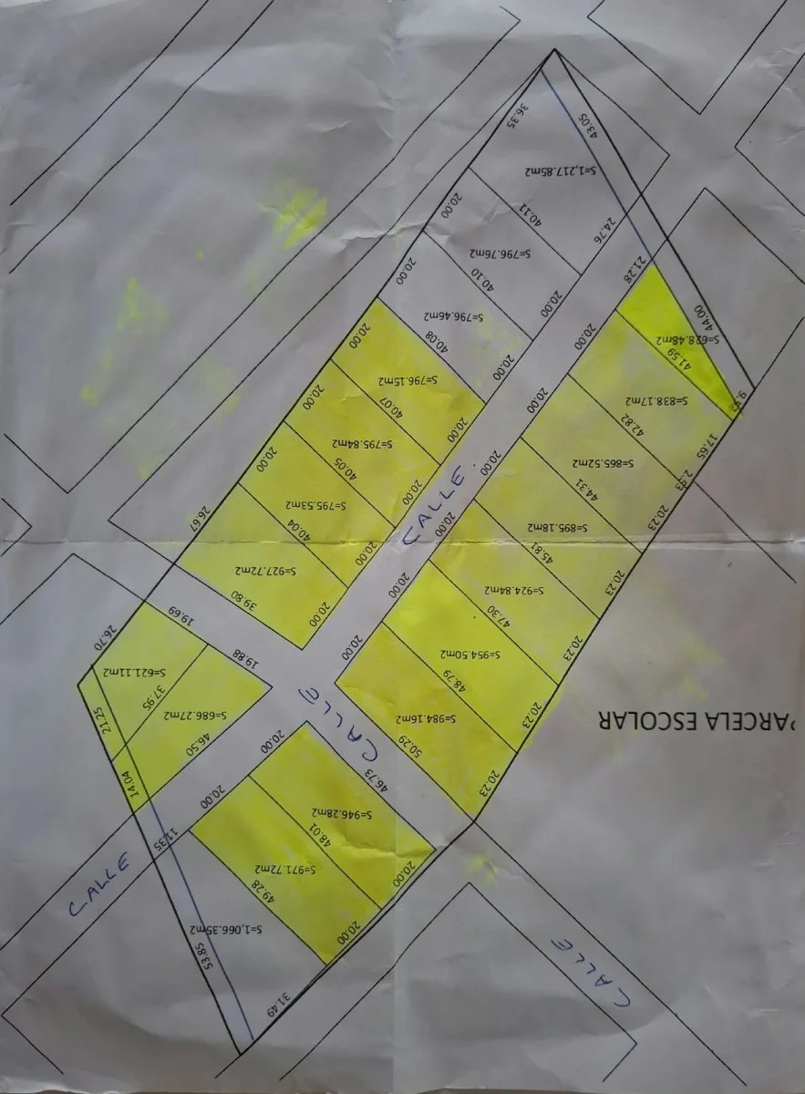 Lotes grandes de 20 x 40 en el pueblo de luis echeverria