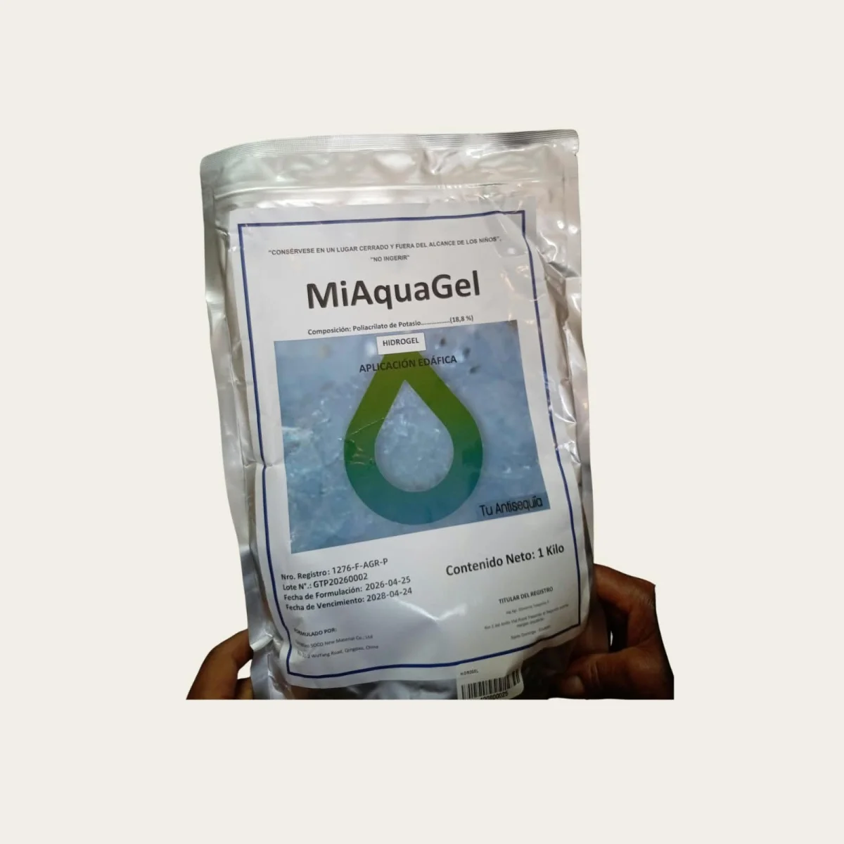 Hidrogel para plantas