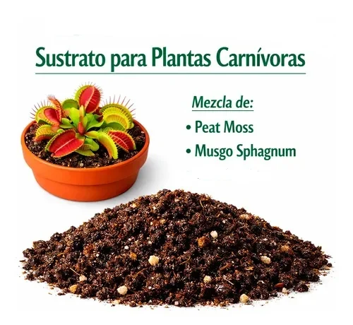 Sustrato para plantas carnívoras