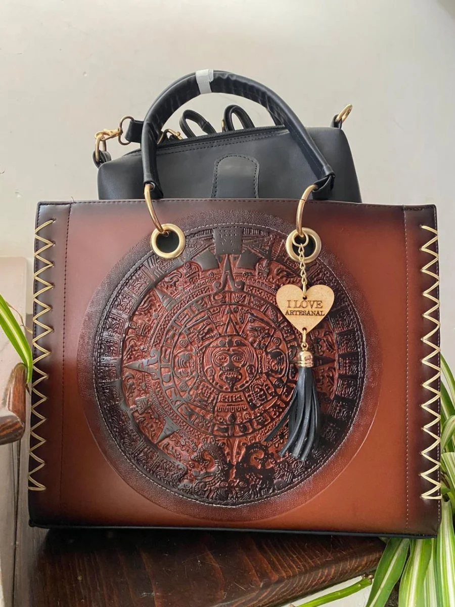 BOLSA DUO CALENDARIO AZTECA