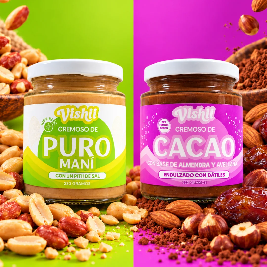 Cremoso de Puro Mani + Cremoso de Sabor