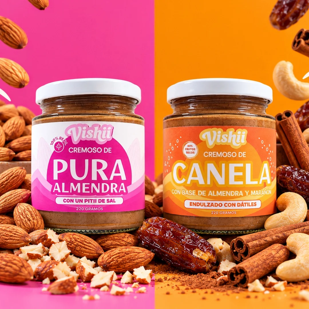 Cremoso de Pura Almendra + Cremoso de Sabor