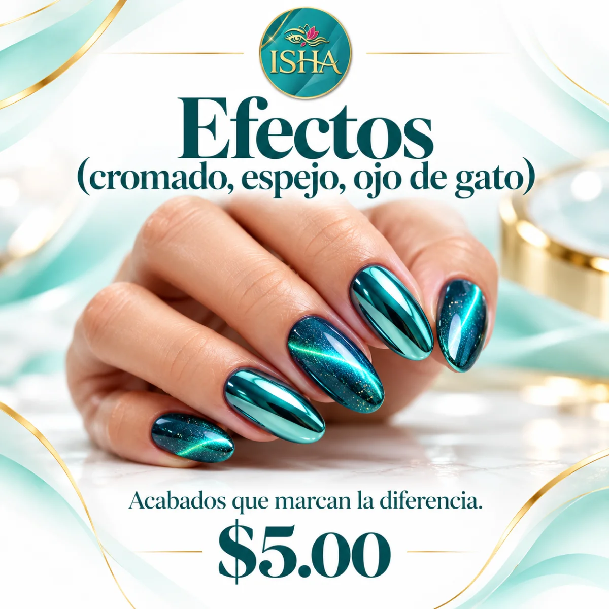 Efectos (cromado, espejo, ojo de gato)
