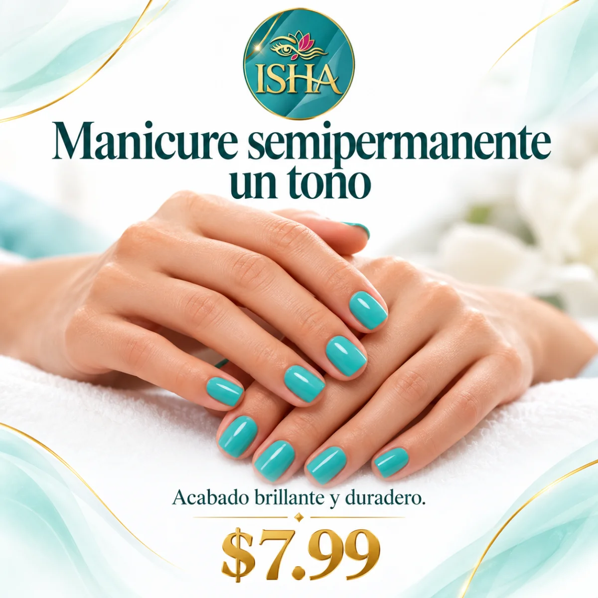 Manicure semipermanente un tono