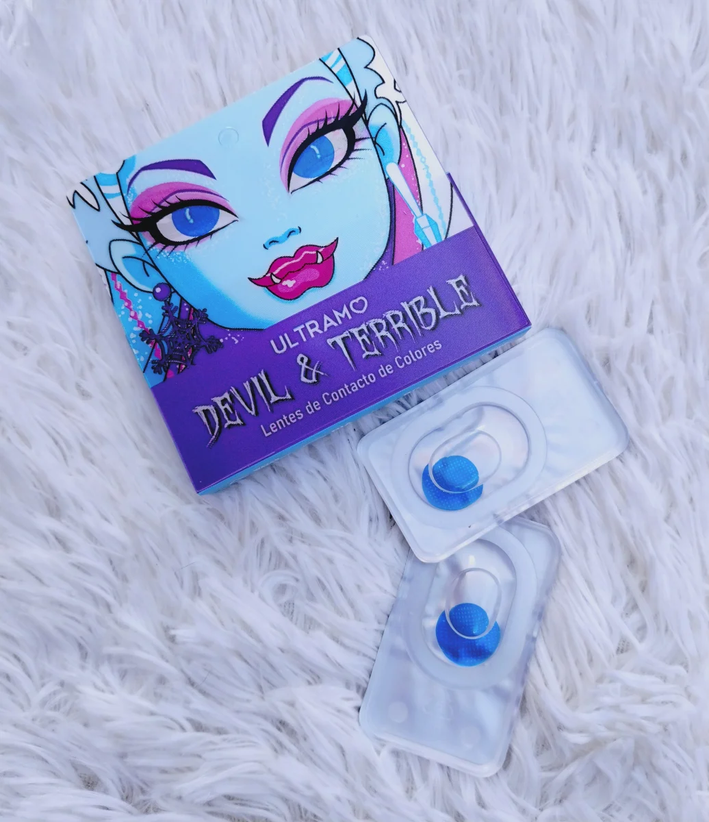 Pupilentes azules malla/rejilla
