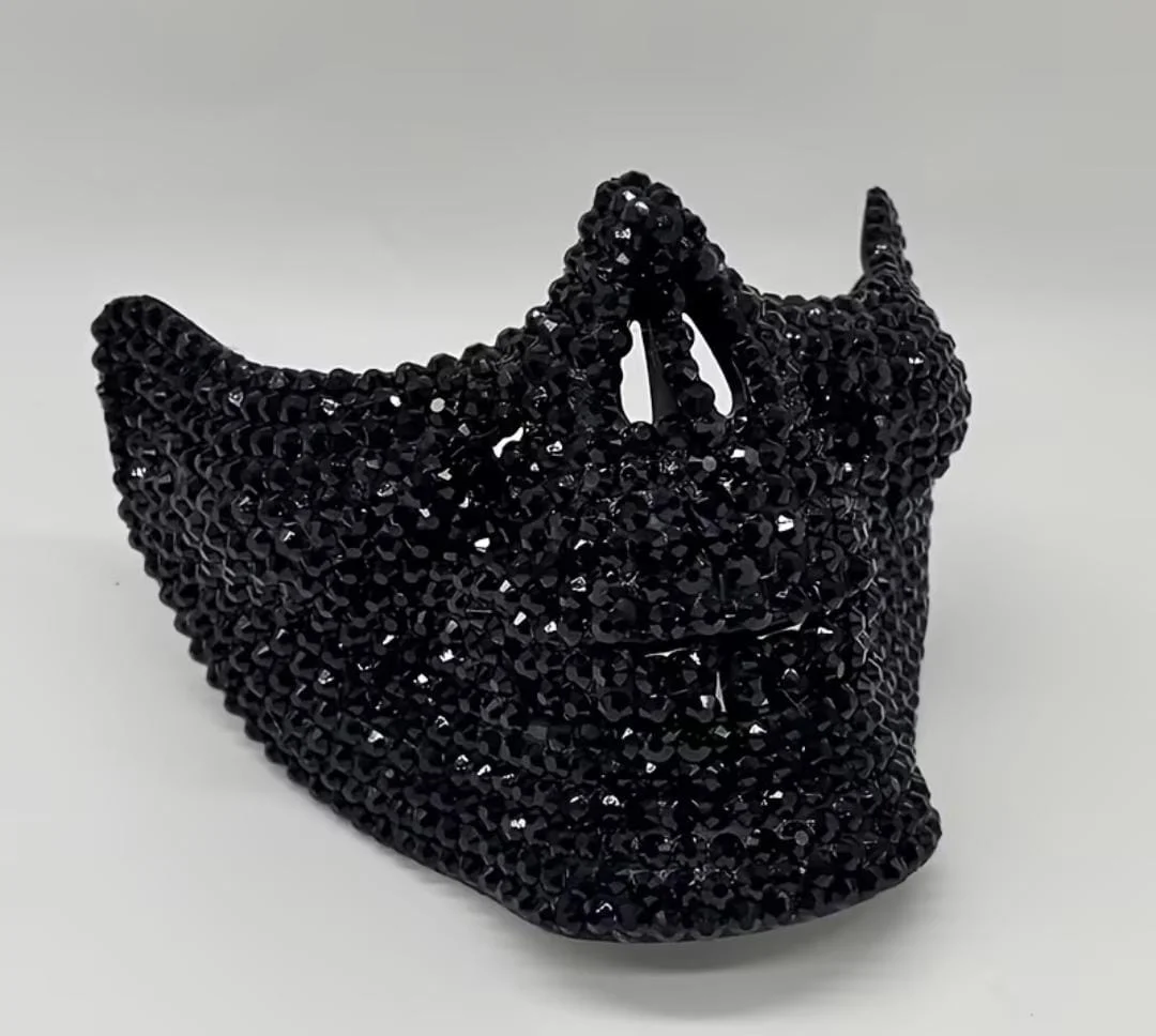 Máscara con brillo calavera