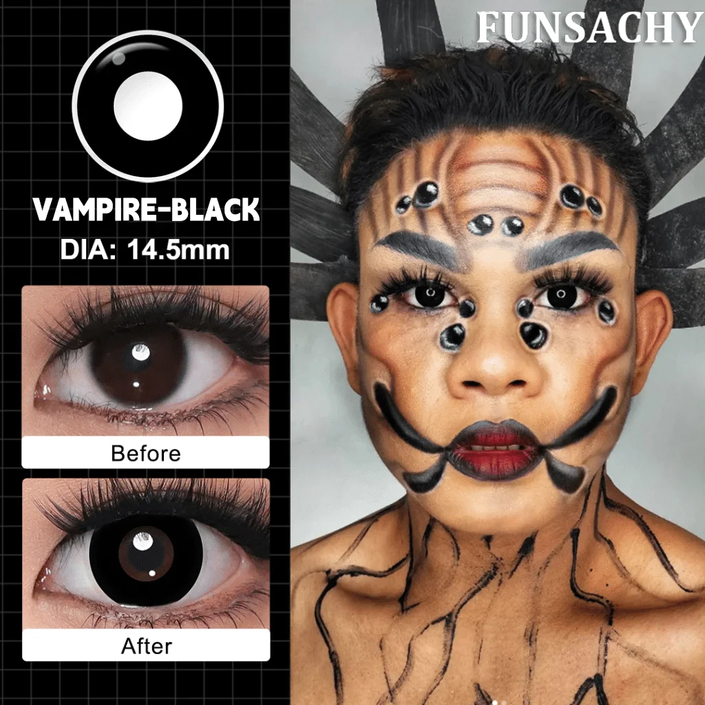 Pupilentes negros abertura