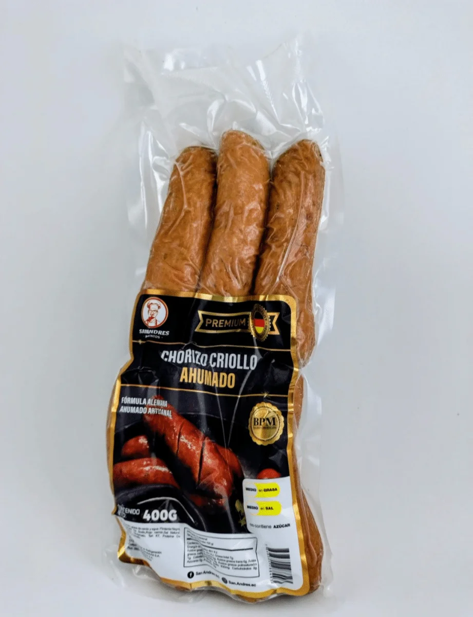 CHORIZO CRIOLLO AHUMADO 400 GRAMOS