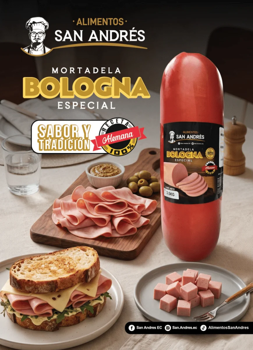 MORTADELA BOLONIA SAN ANDRÉS 3.5 KILOS
