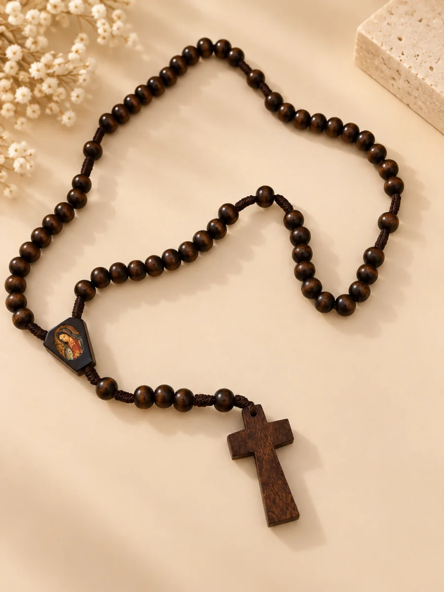 Rosario de Madera · Virgen de Guadalupe