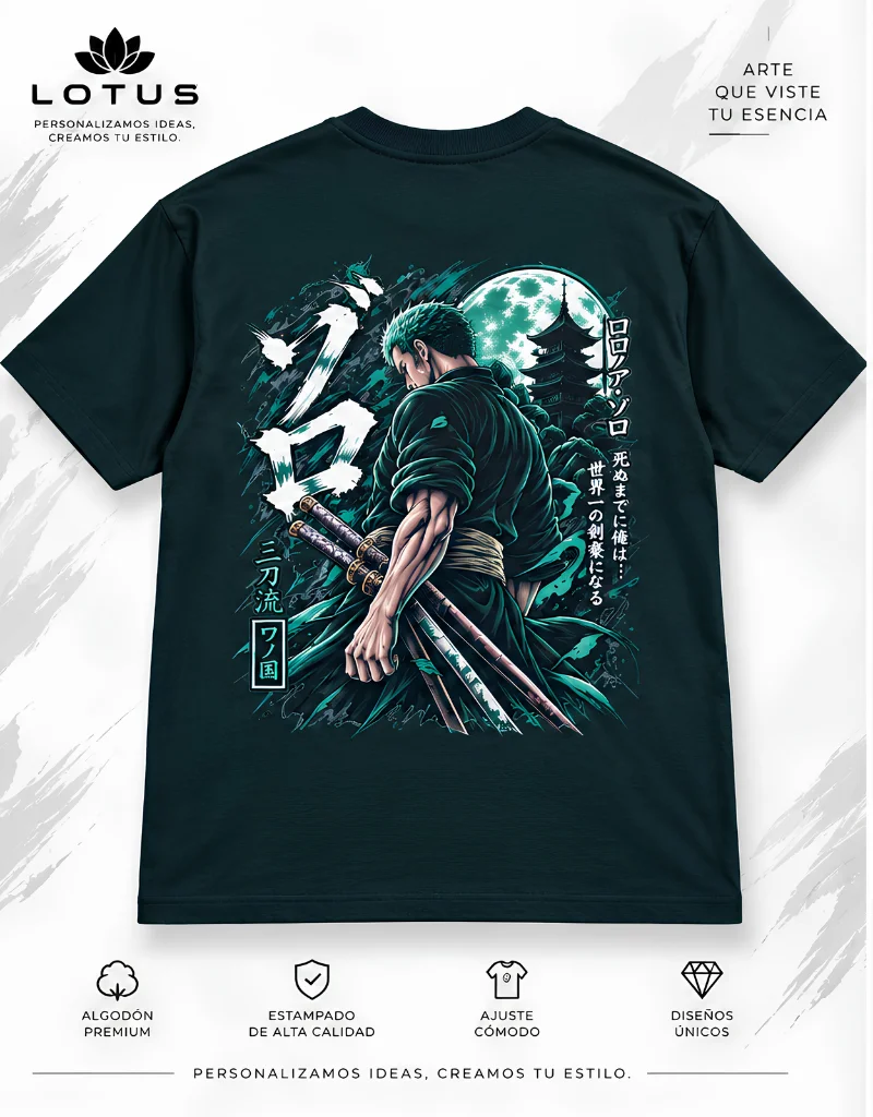 Roronoa Zoro Lotus Corte Regular