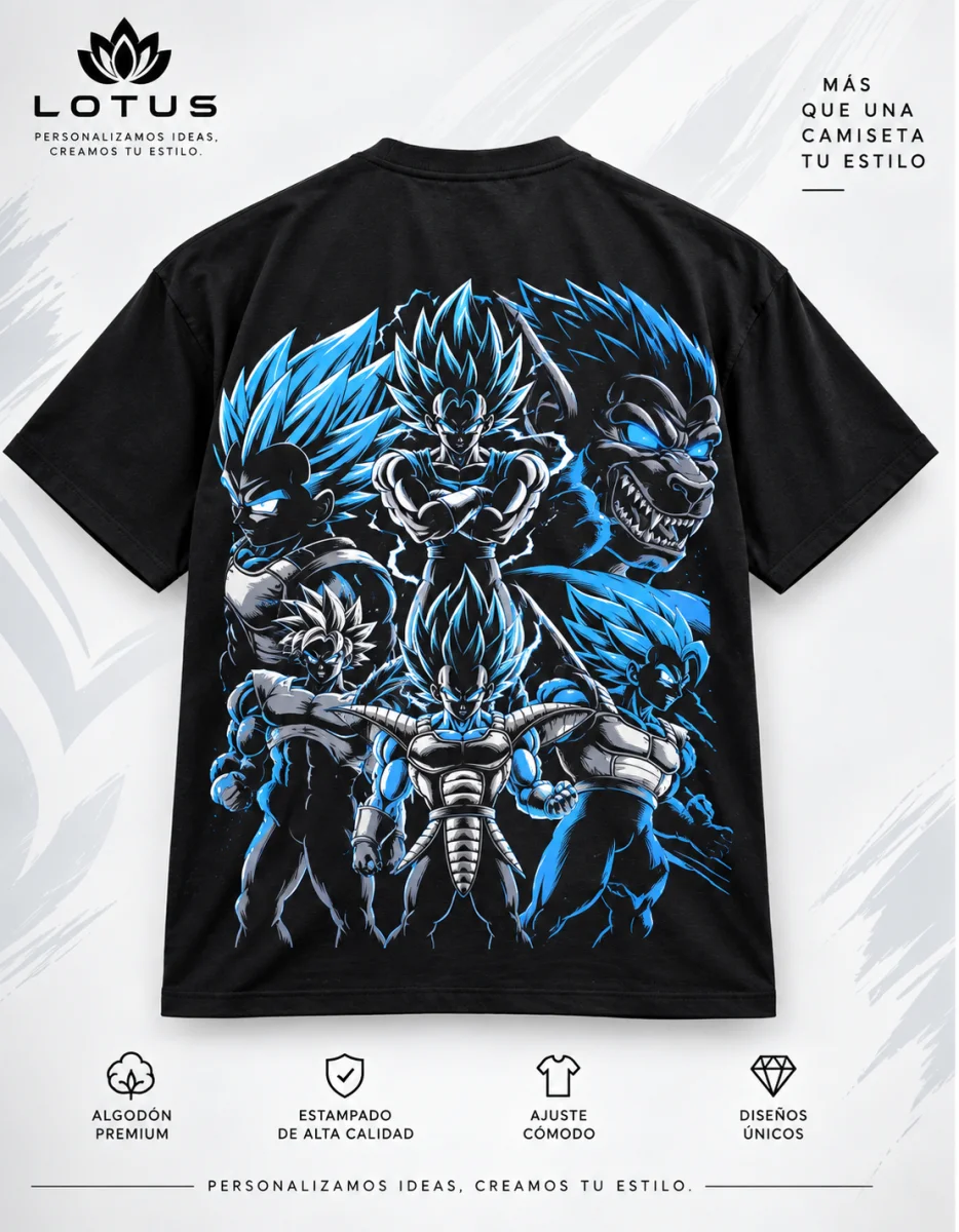 Lotus Saiyan Pride - Blue and Gold Edition Corte Regular